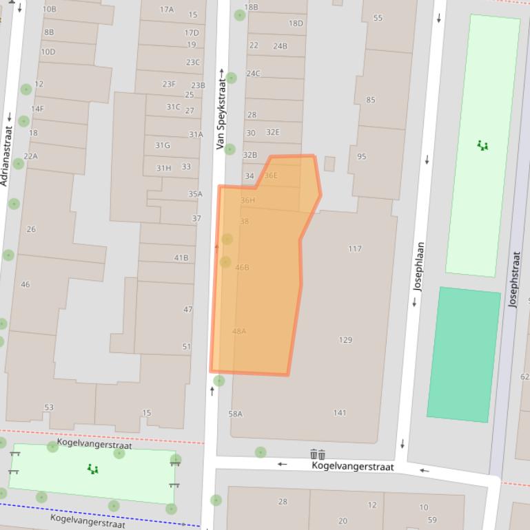 Kaart van postcodegebied 3014VM.