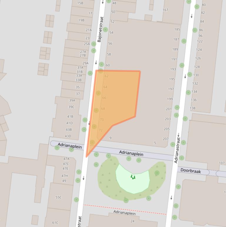 Kaart van postcodegebied 3014ZL.