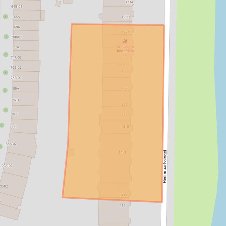 Kaart van postcodegebied 3022CD.