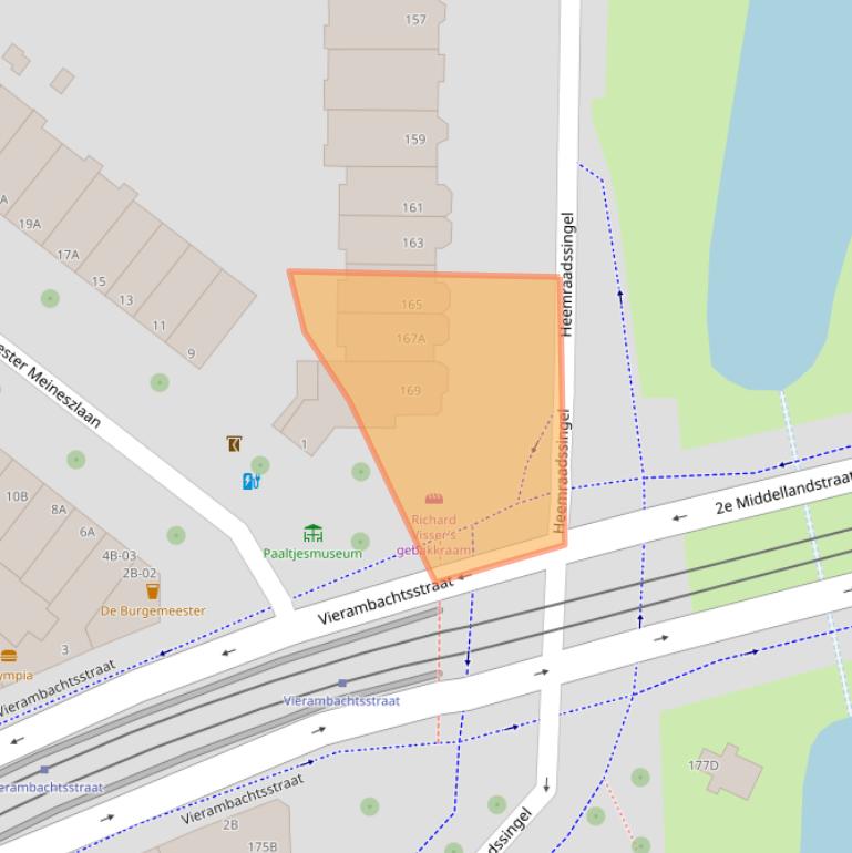 Kaart van postcodegebied 3022CG.