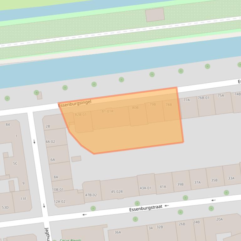 Kaart van postcodegebied 3022ED.