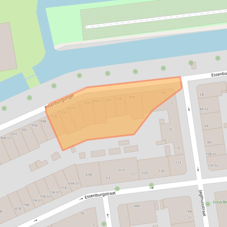 Kaart van postcodegebied 3022EE.