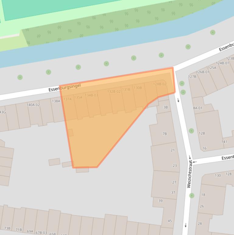 Kaart van postcodegebied 3022EL.