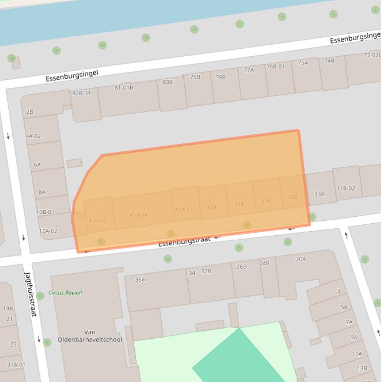 Kaart van postcodegebied 3022MC.