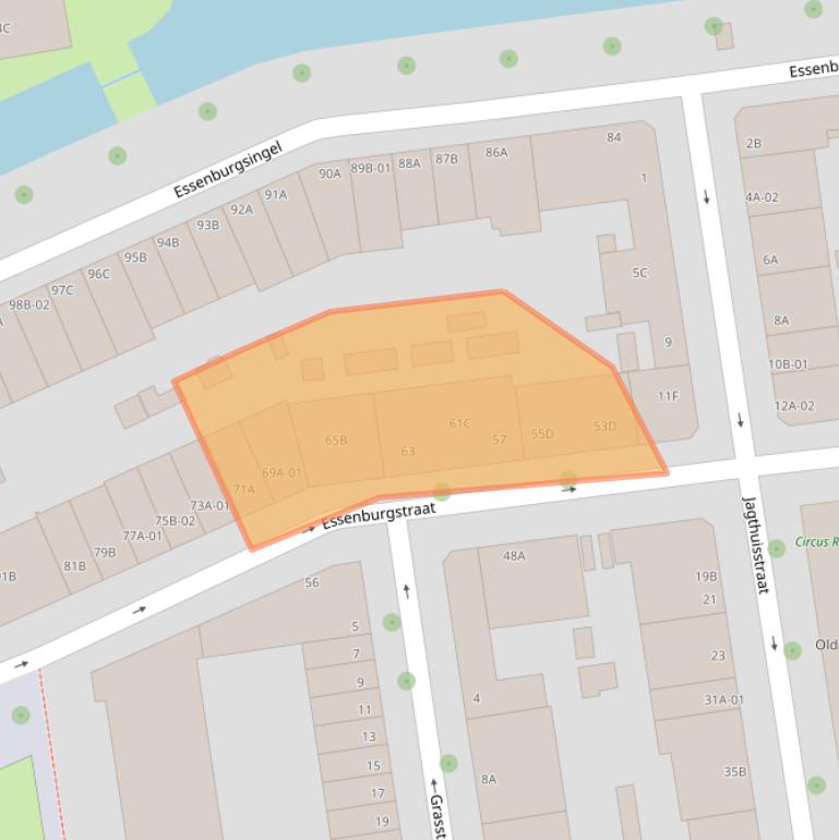 Kaart van postcodegebied 3022MD.