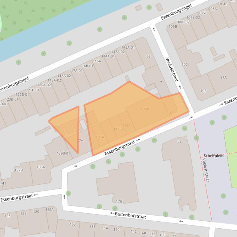 Kaart van postcodegebied 3022MH.