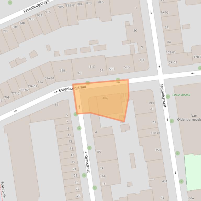 Kaart van postcodegebied 3022MP.