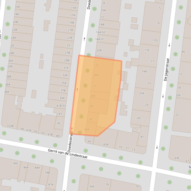 Kaart van postcodegebied 3022VG.