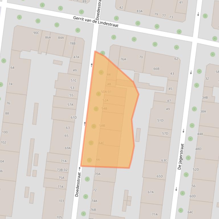 Kaart van postcodegebied 3022VH.