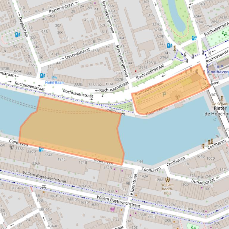 Kaart van postcodegebied 3023BA.