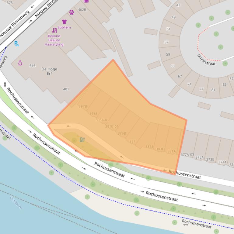 Kaart van postcodegebied 3023DK.