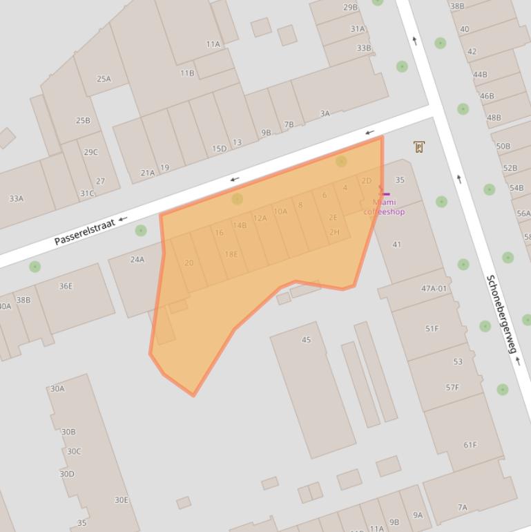 Kaart van postcodegebied 3023ZC.