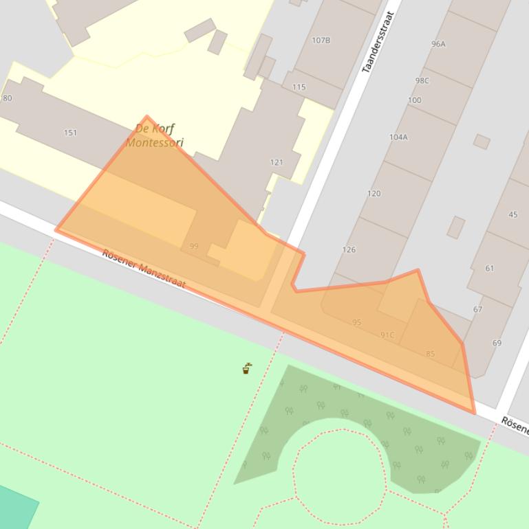 Kaart van postcodegebied 3026TN.