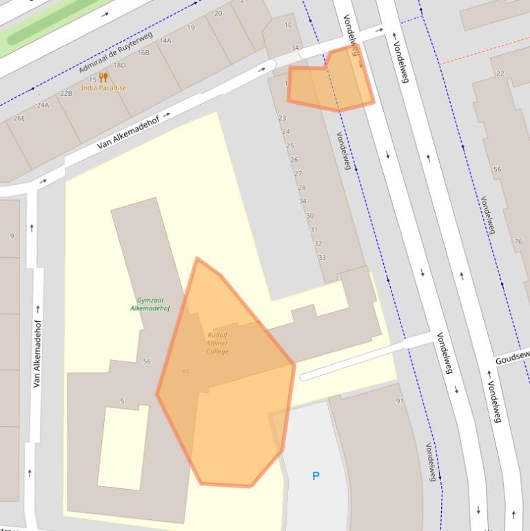 Kaart van postcodegebied 3031PT.