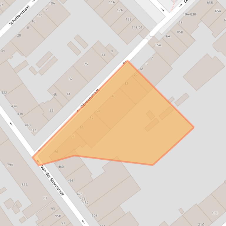 Kaart van postcodegebied 3033RK.