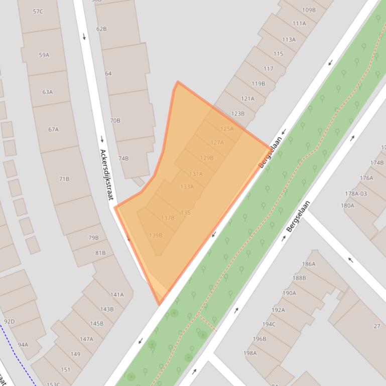 Kaart van postcodegebied 3037BG.