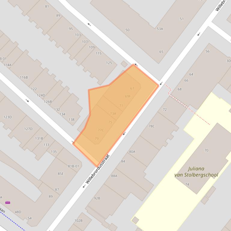 Kaart van postcodegebied 3037TL.