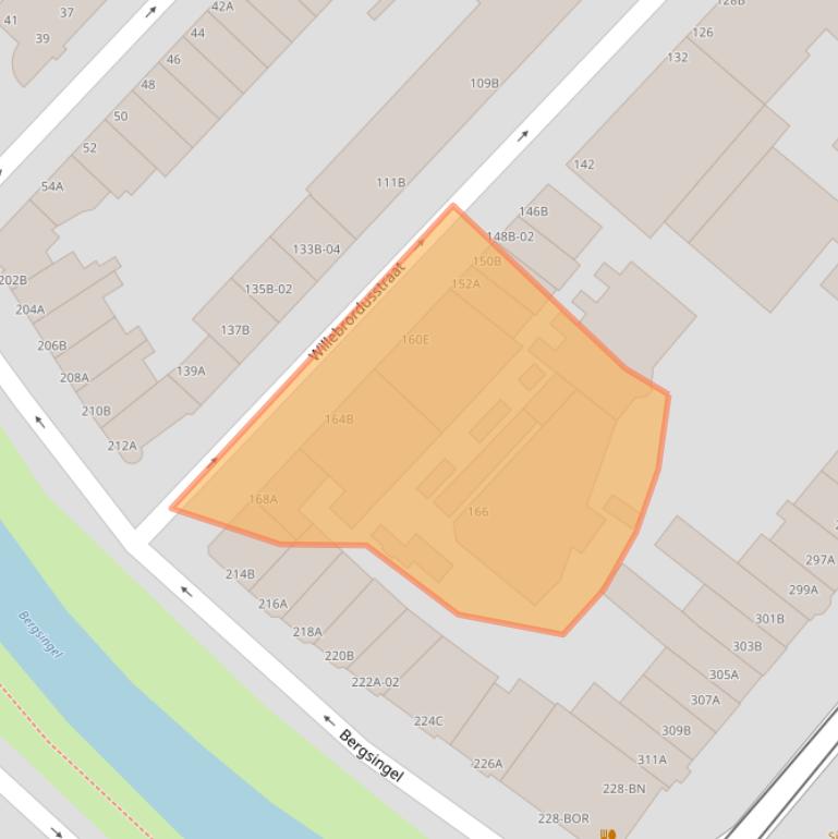 Kaart van postcodegebied 3037TZ.