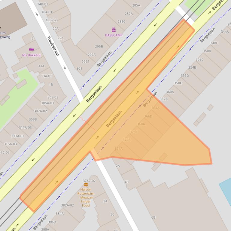 Kaart van postcodegebied 3038CS.
