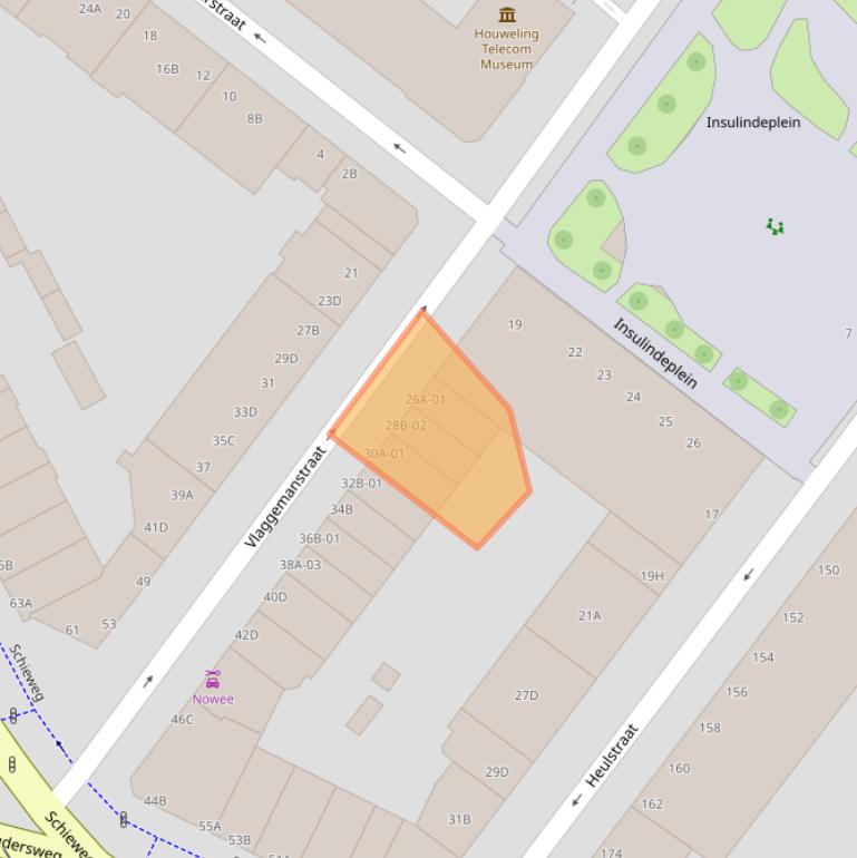 Kaart van postcodegebied 3038LE.