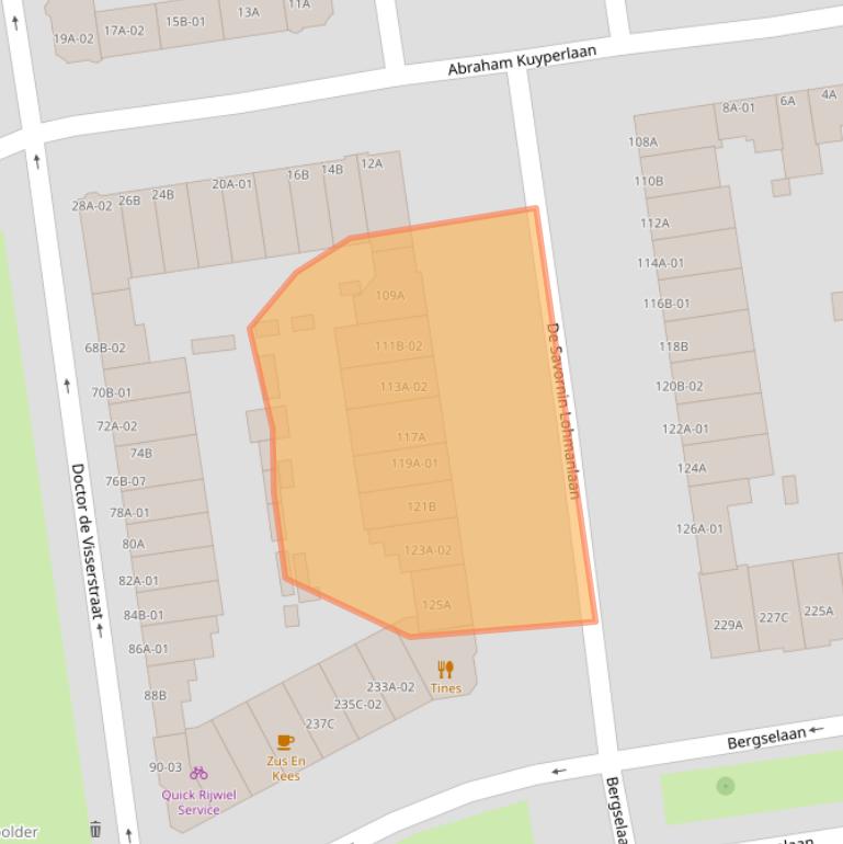 Kaart van postcodegebied 3038NH.