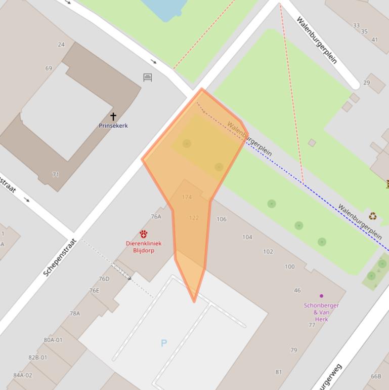 Kaart van postcodegebied 3039AP.