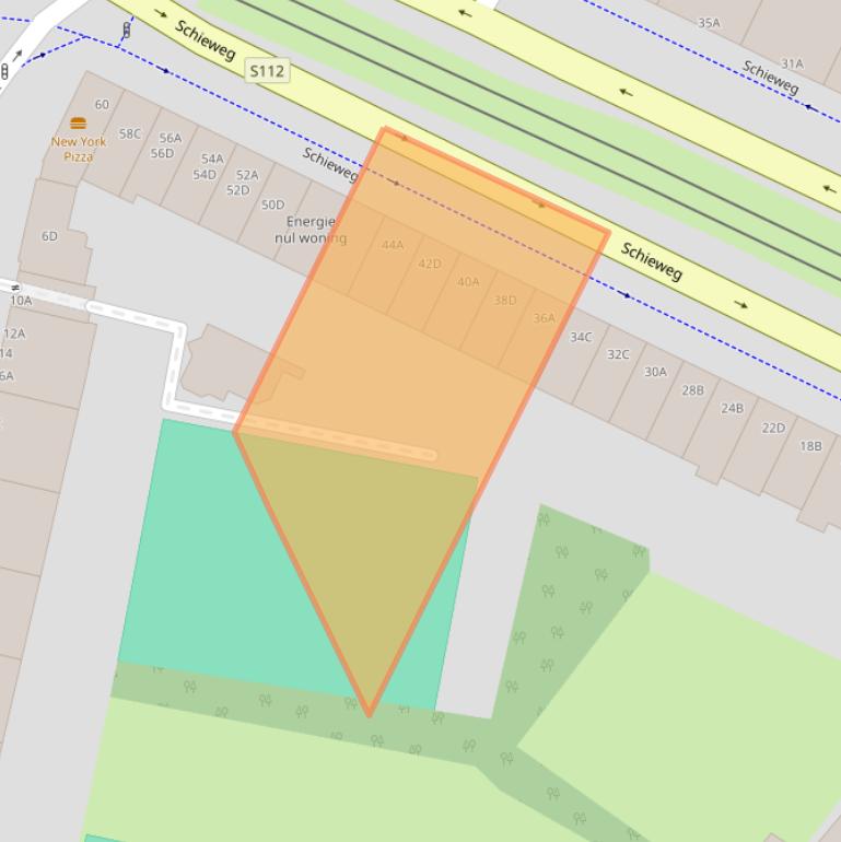 Kaart van postcodegebied 3039BC.