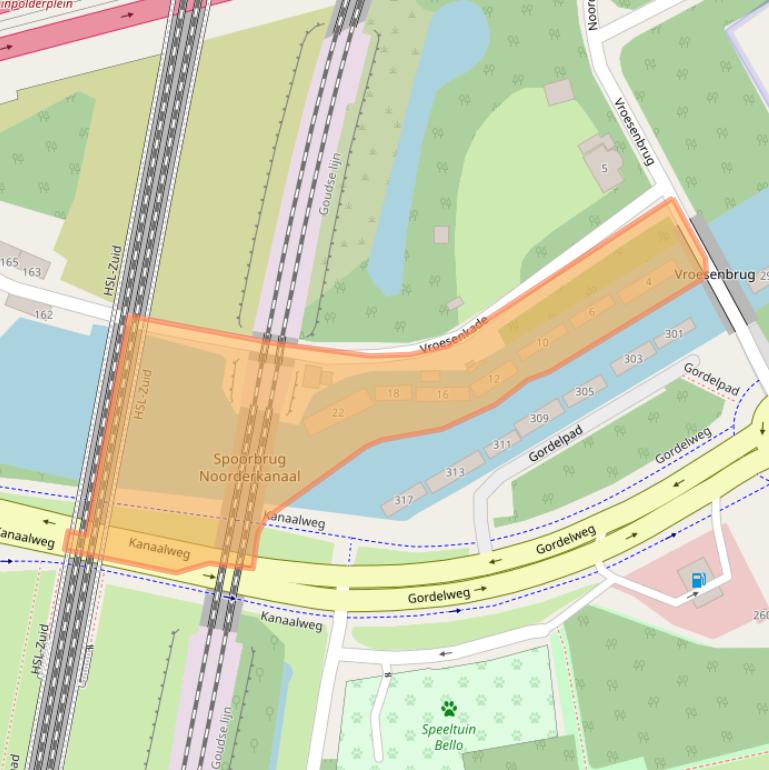 Kaart van postcodegebied 3039MJ.