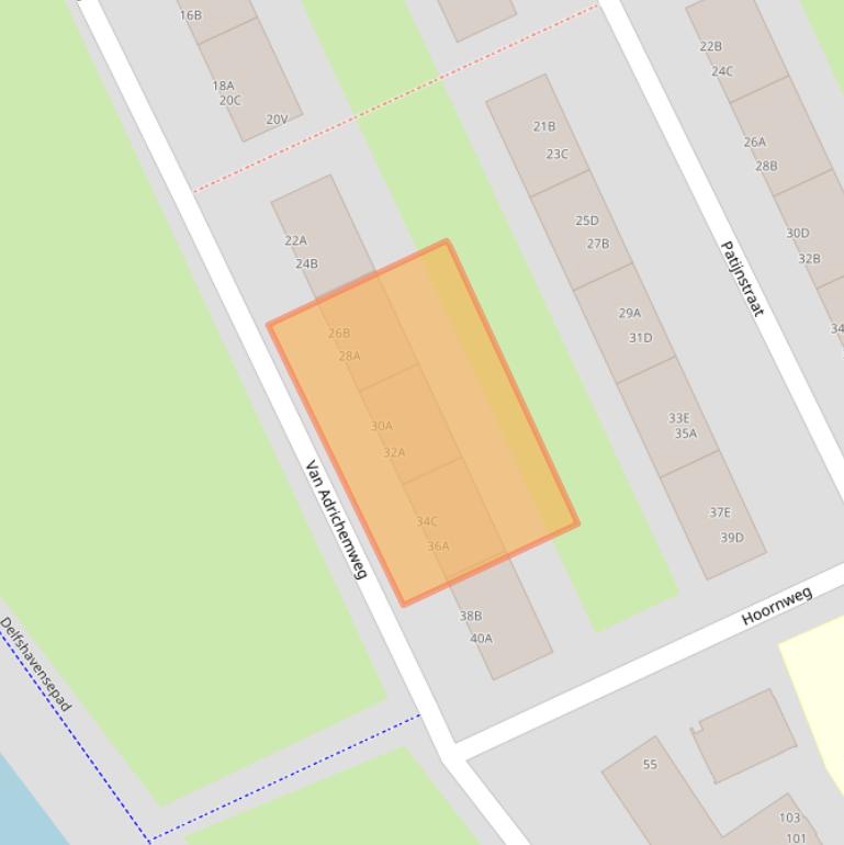 Kaart van postcodegebied 3042BG.