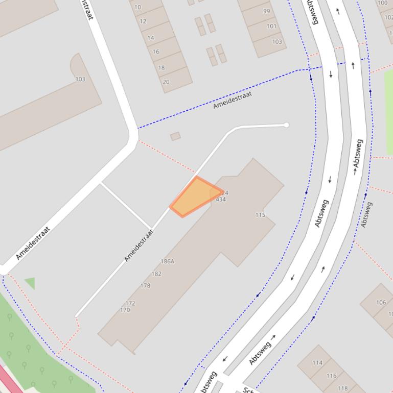 Kaart van postcodegebied 3042DC.