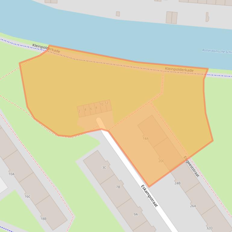 Kaart van postcodegebied 3042SL.