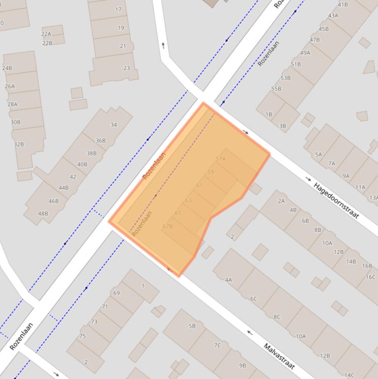 Kaart van postcodegebied 3051LL.