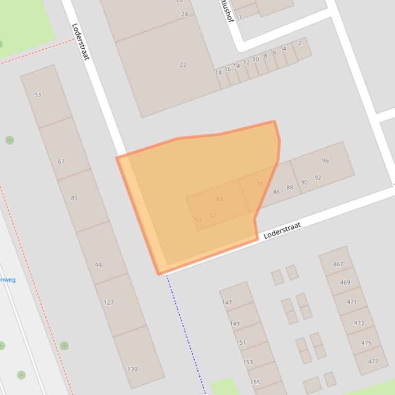 Kaart van postcodegebied 3052AS.