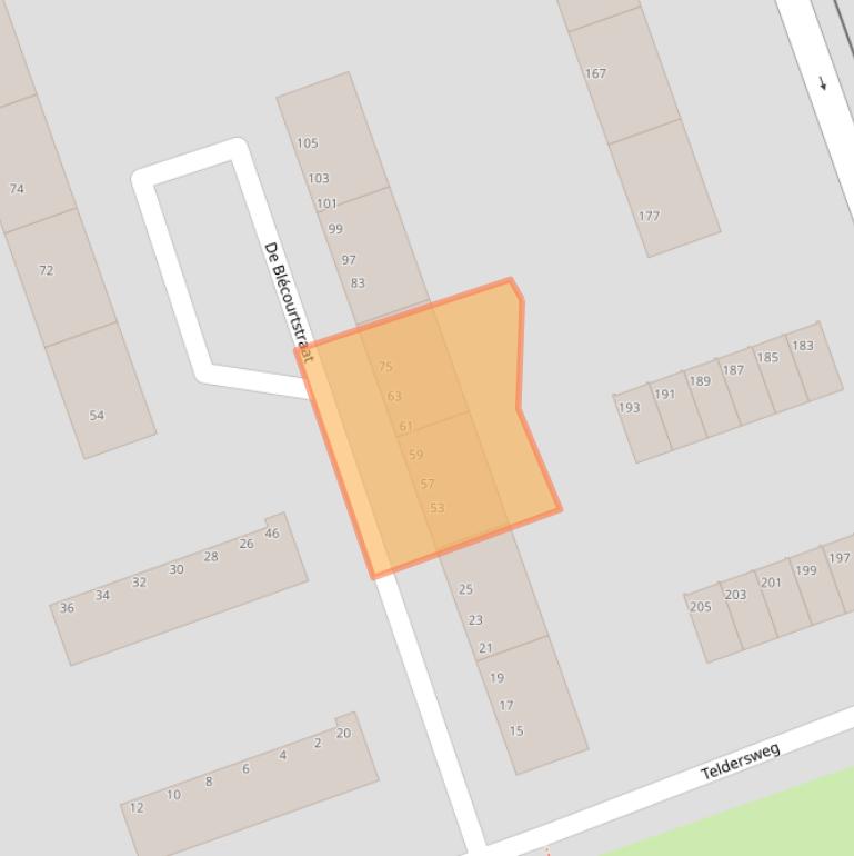 Kaart van postcodegebied 3052NB.