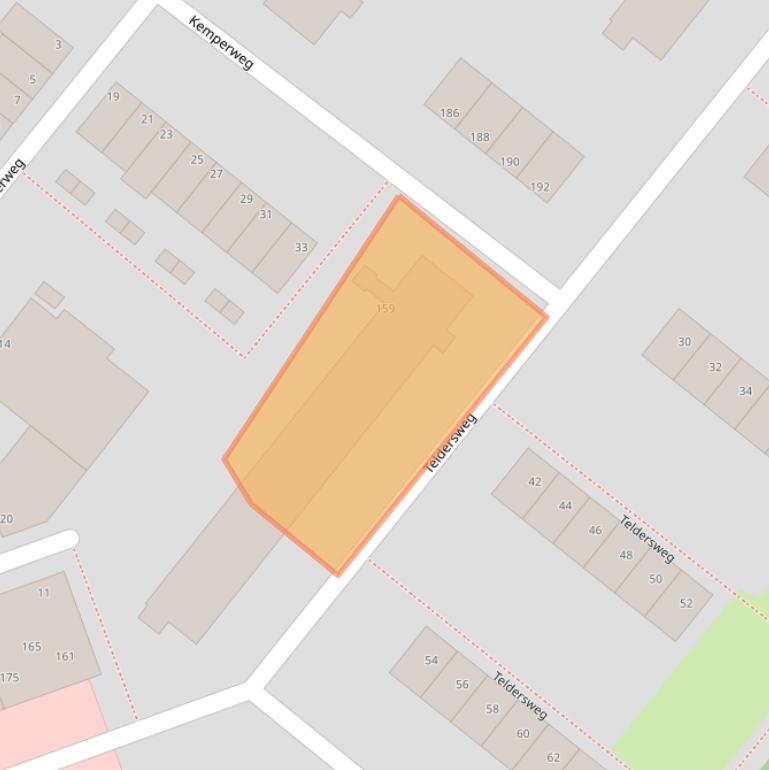 Kaart van postcodegebied 3052TD.