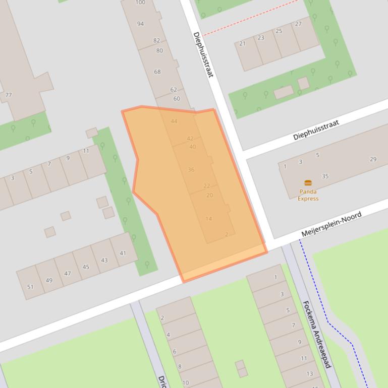 Kaart van postcodegebied 3053TB.