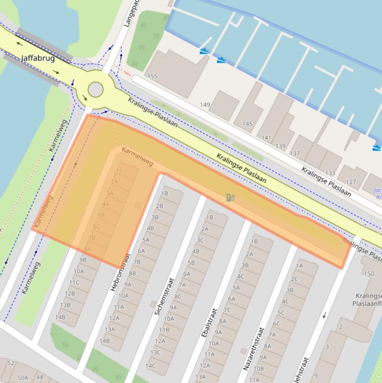 Kaart van postcodegebied 3061KE.