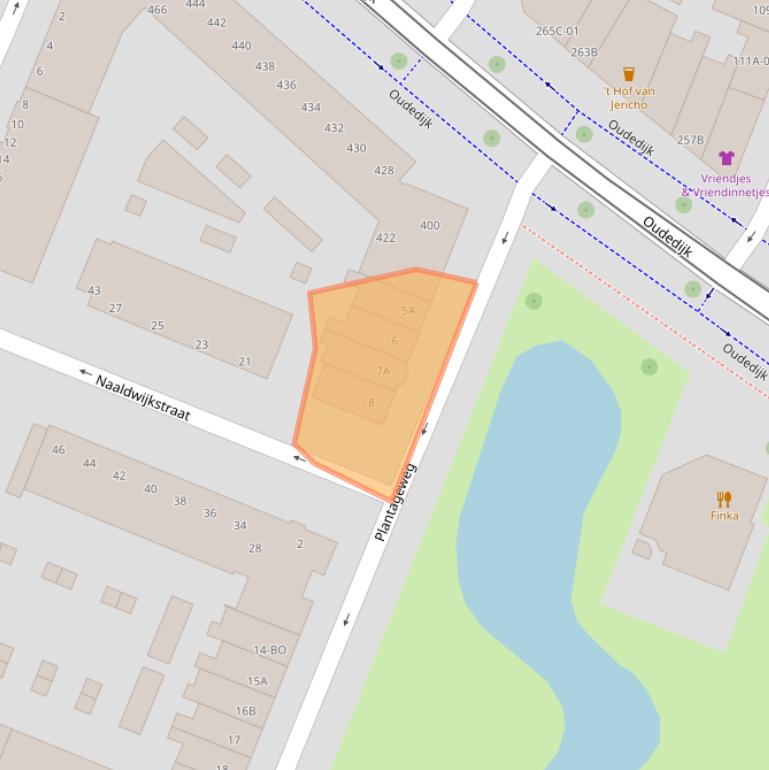 Kaart van postcodegebied 3061PH.