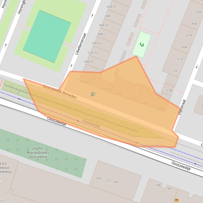 Kaart van postcodegebied 3061VR.