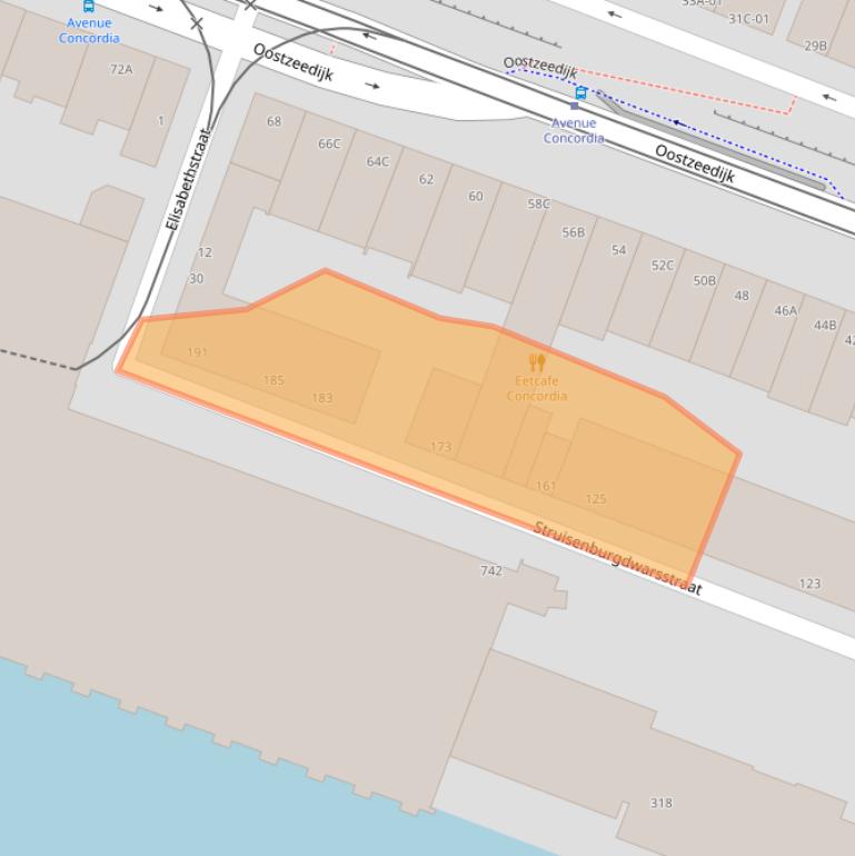 Kaart van postcodegebied 3063BT.