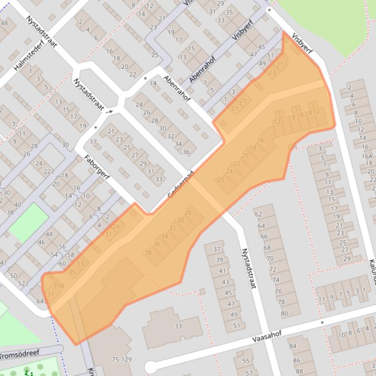 Kaart van postcodegebied 3067DR.