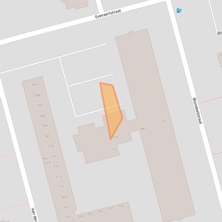 Kaart van postcodegebied 3067VV.