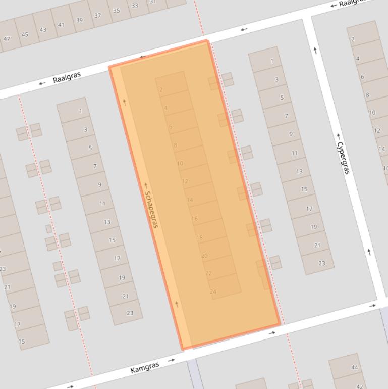 Kaart van postcodegebied 3068CT.
