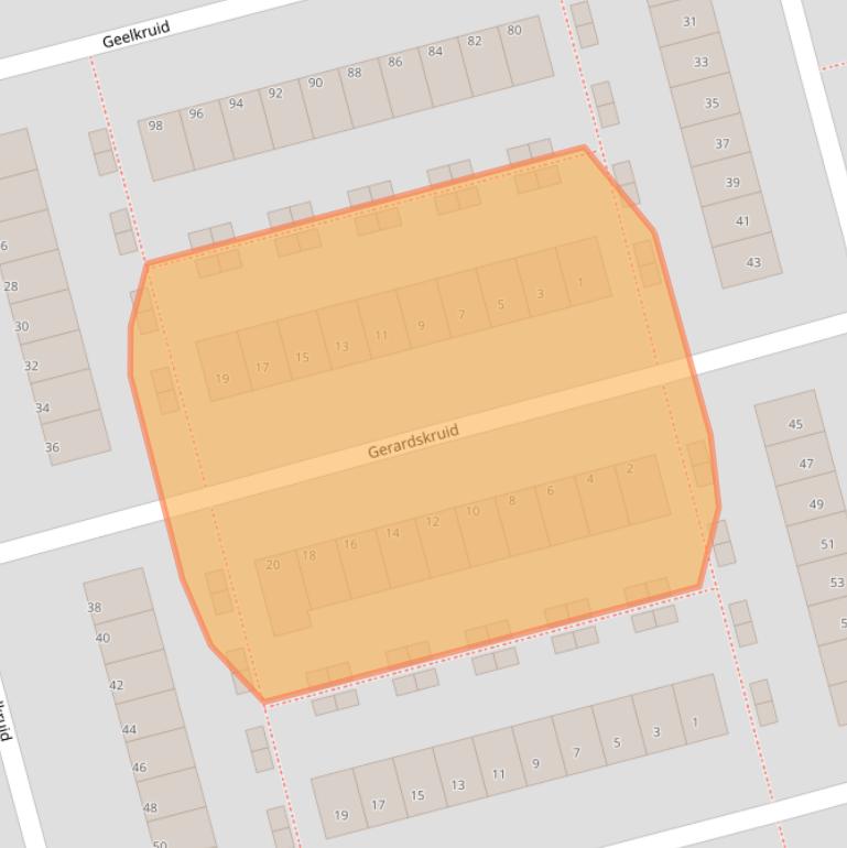 Kaart van postcodegebied 3068DW.