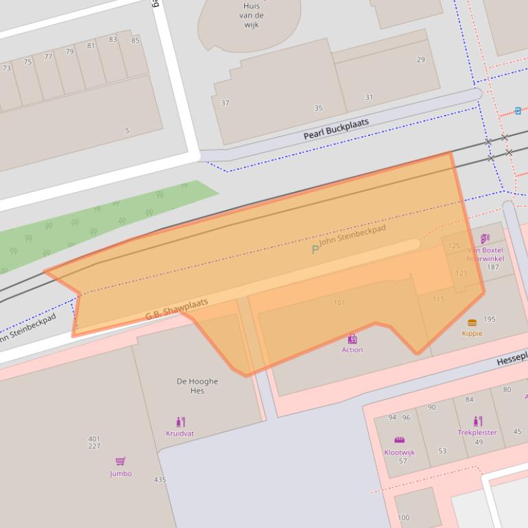 Kaart van postcodegebied 3069BX.