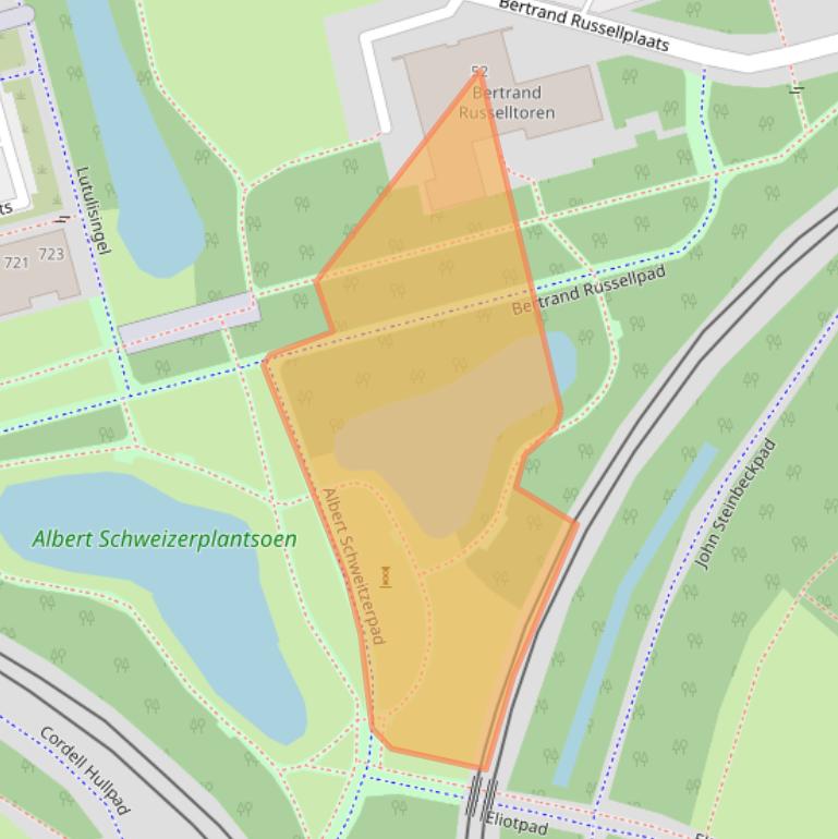 Kaart van postcodegebied 3069CB.