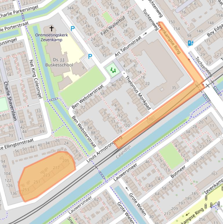 Kaart van postcodegebied 3069XG.