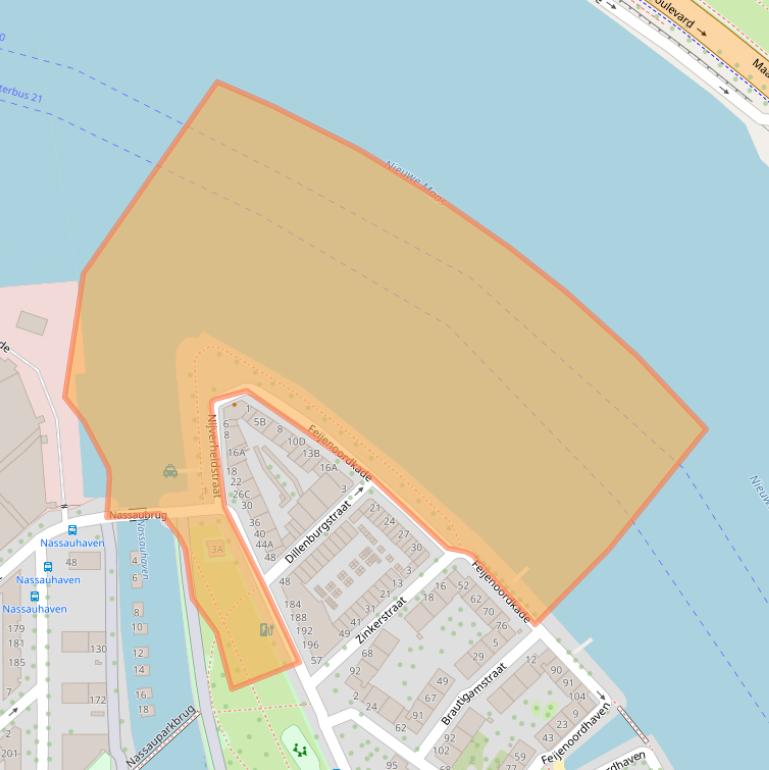 Kaart van postcodegebied 3071GA.