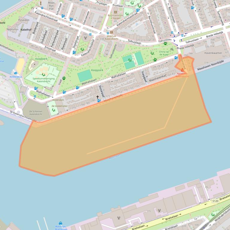 Kaart van postcodegebied 3072EV.