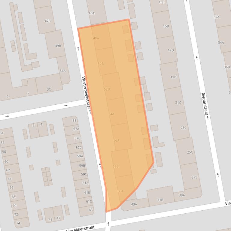 Kaart van postcodegebied 3074DL.